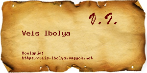Veis Ibolya névjegykártya