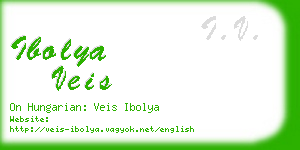 ibolya veis business card